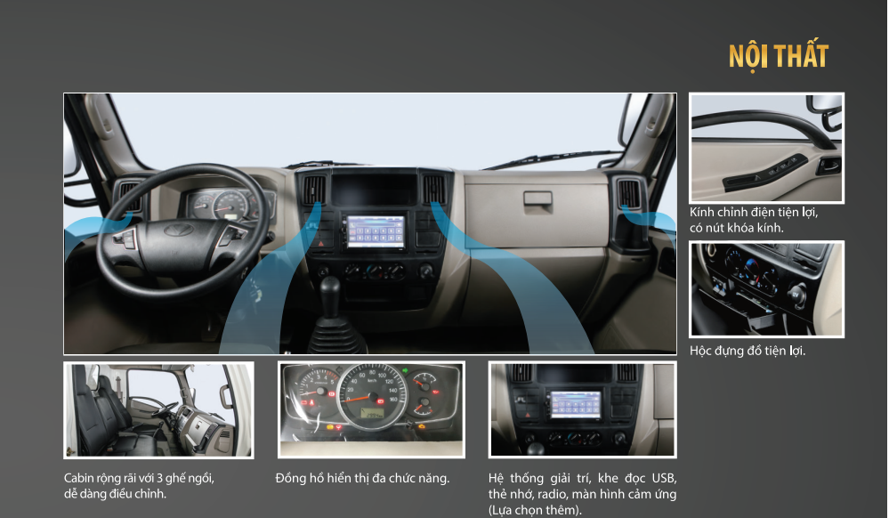 NỘI THẤT IZ65 3.5 TẤN